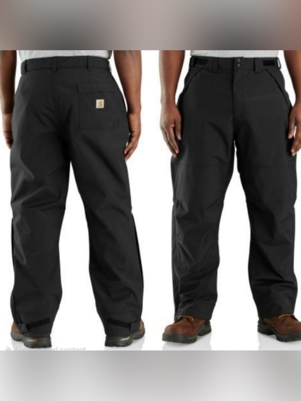 Carhartt Men's Black Storm Defender Heavyweight Pant Loose Fit 3XL regular